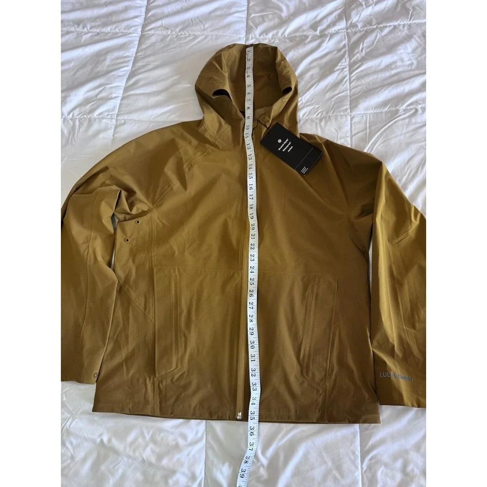 NEW Lululemon Stretch Glyde Waterproof Jacket Size Small Melt Yellow Cinchable - Picture 2 of 16